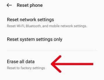 Factory Reset OnePlus 12R or 12